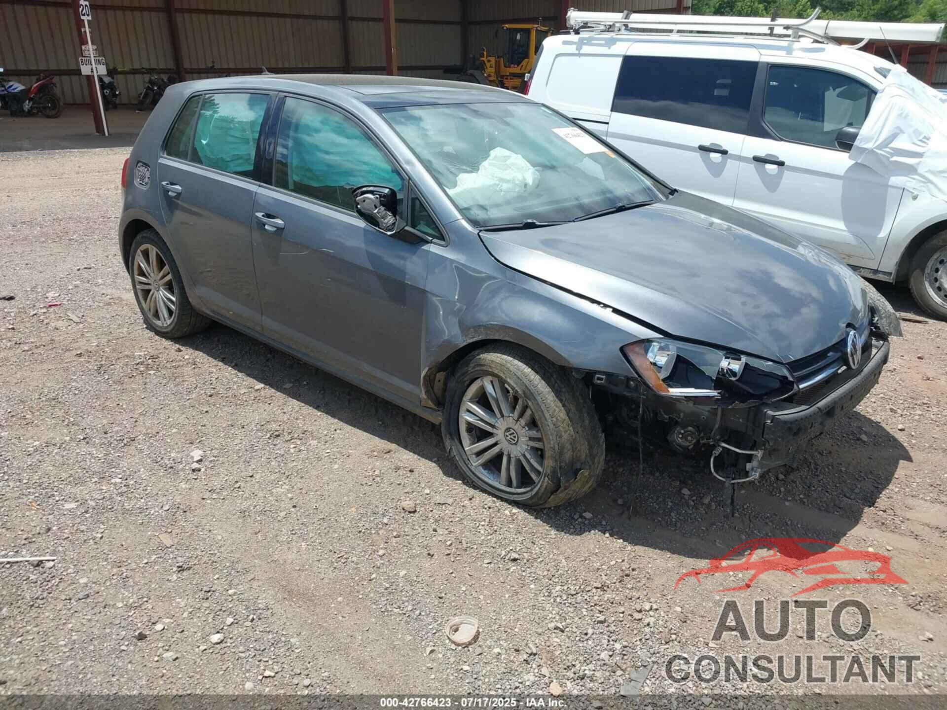 VOLKSWAGEN GOLF 2015 - 3VW2A7AU6FM070136
