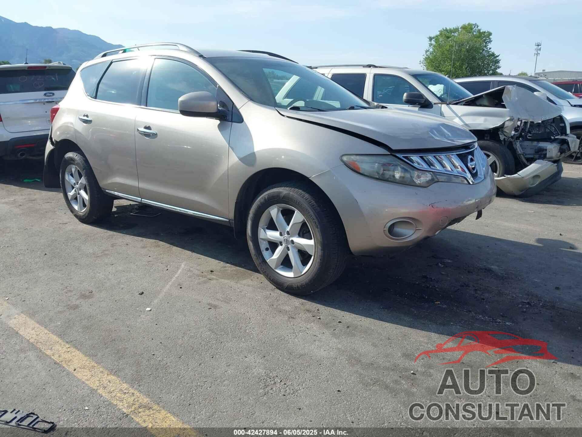 NISSAN MURANO 2009 - JN8AZ18W59W110291