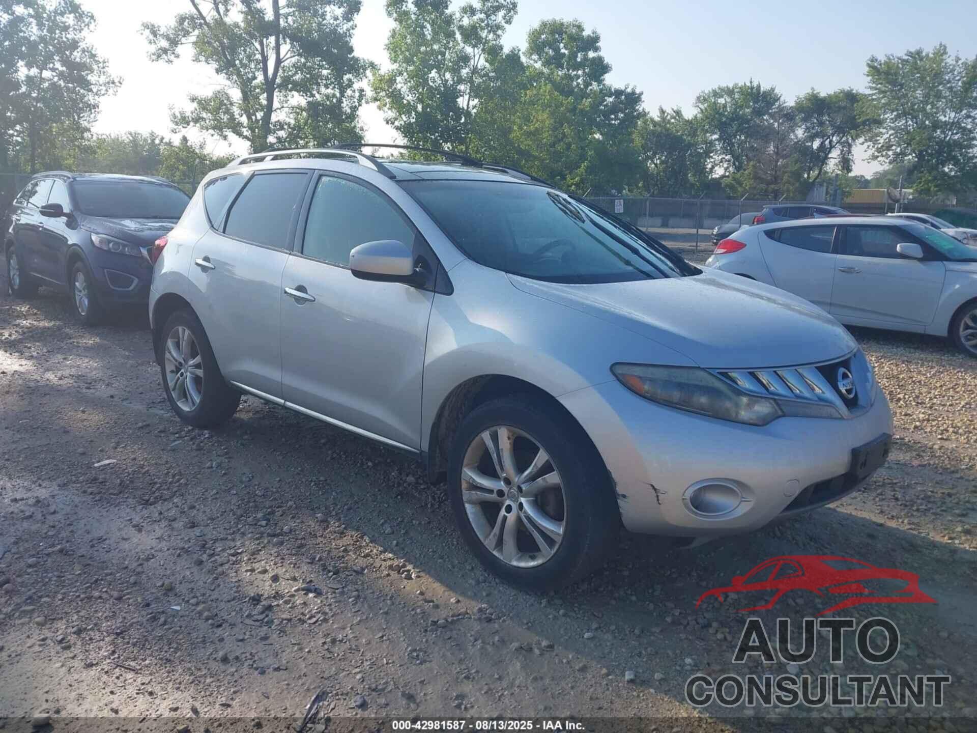 NISSAN MURANO 2009 - JN8AZ18WX9W124106