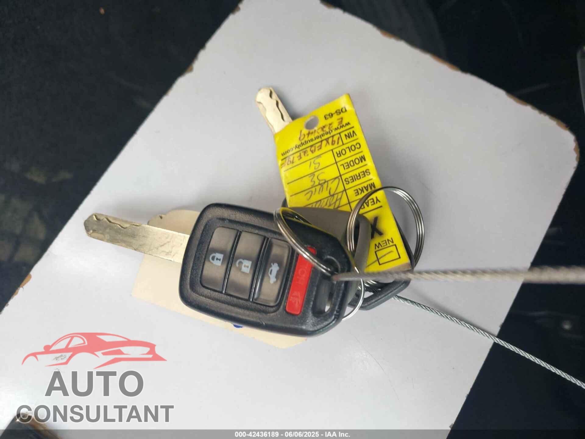 HONDA CIVIC 2015 - 19XFB2F78FE220149