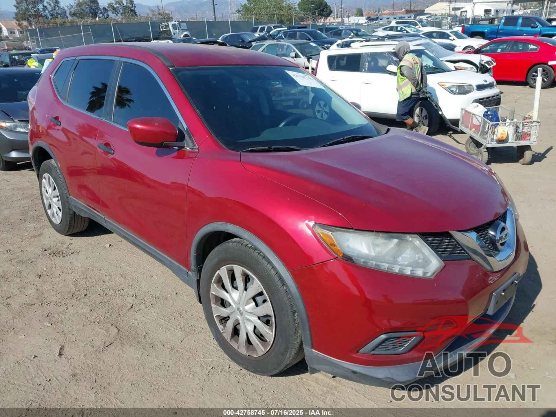 NISSAN ROGUE 2016 - KNMAT2MTXGP617418