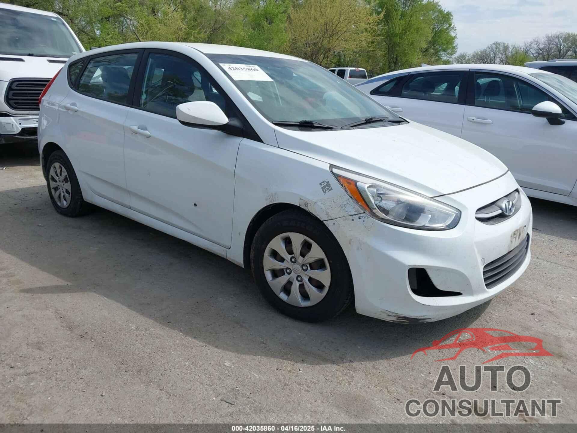 HYUNDAI ACCENT 2017 - KMHCT5AE4HU313404