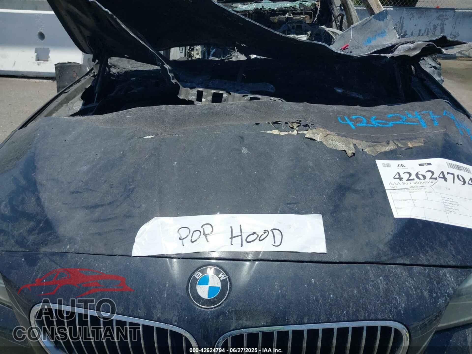 BMW 528I 2012 - WBAXH5C59CDW04135