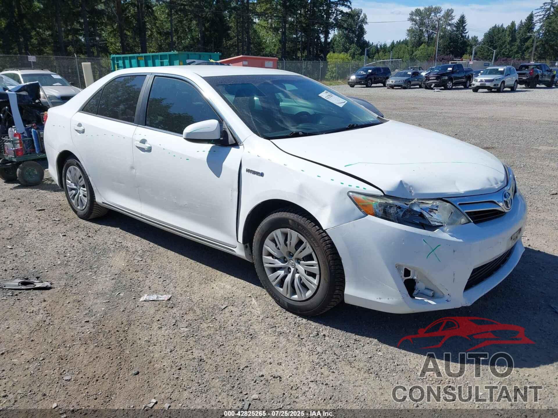 TOYOTA CAMRY HYBRID 2012 - 4T1BD1FK6CU039776
