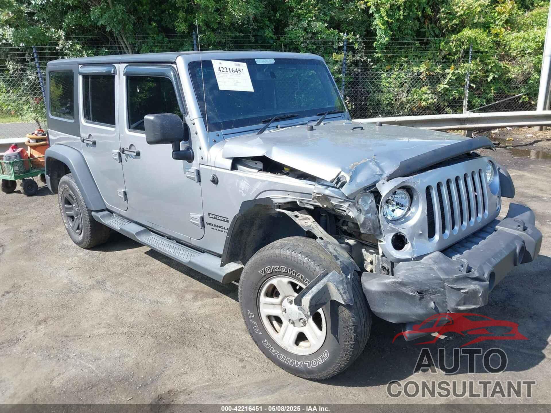 JEEP WRANGLER UNLIMITED 2016 - 1C4BJWKG2GL340536