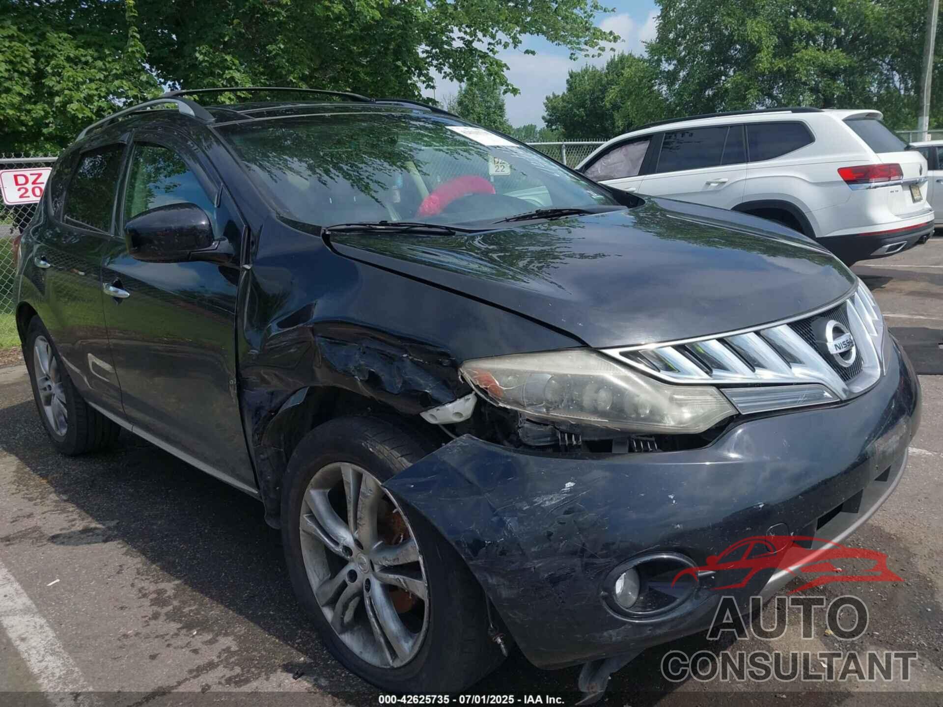 NISSAN MURANO 2010 - JN8AZ1MW6AW128728