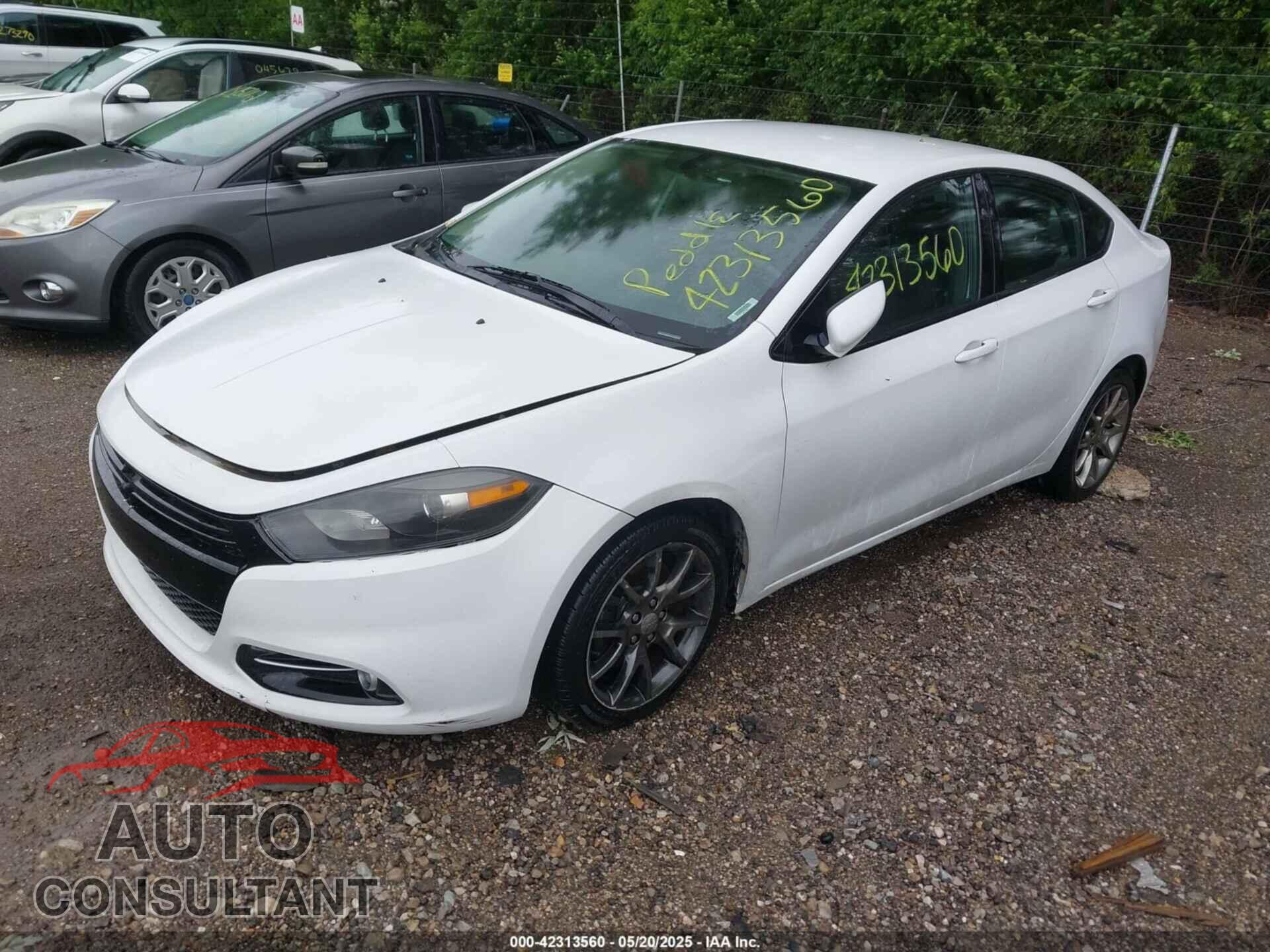 DODGE DART 2013 - 1C3CDFBA9DD339627