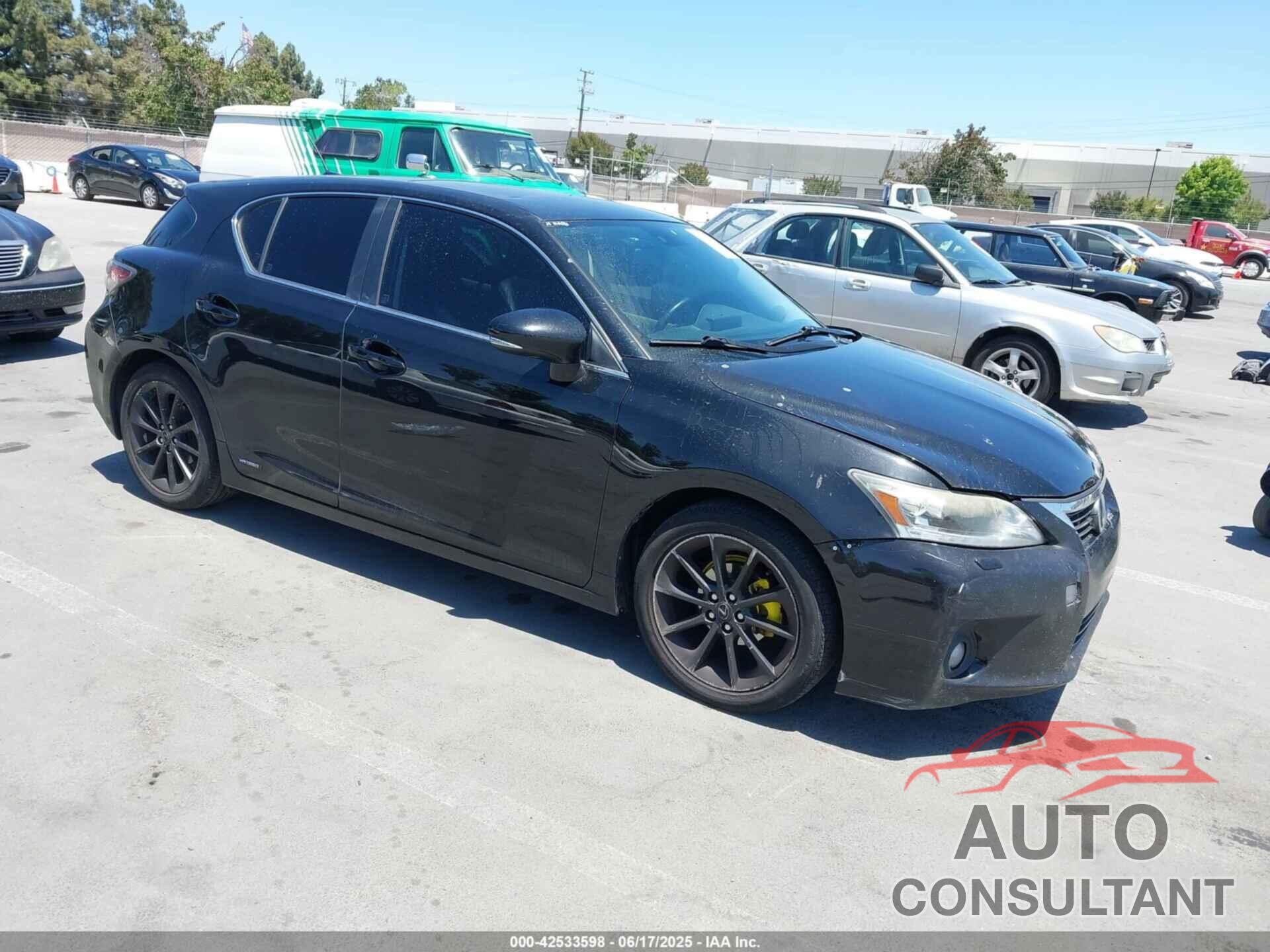 LEXUS CT 200H 2012 - JTHKD5BH4C2053787