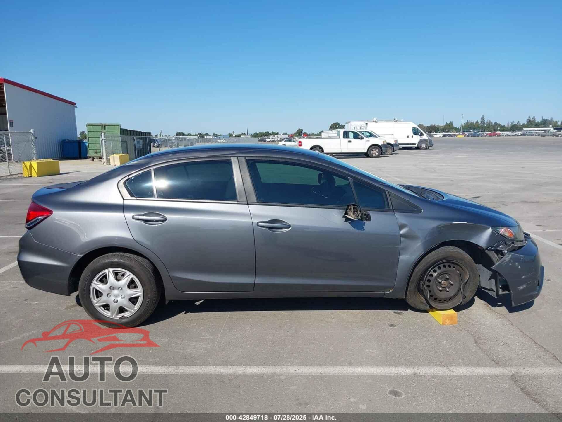 HONDA CIVIC 2013 - 19XFB2F57DE215035