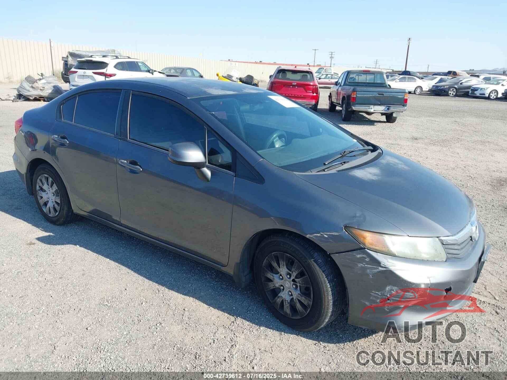 HONDA CIVIC 2012 - 2HGFB2F56CH332495