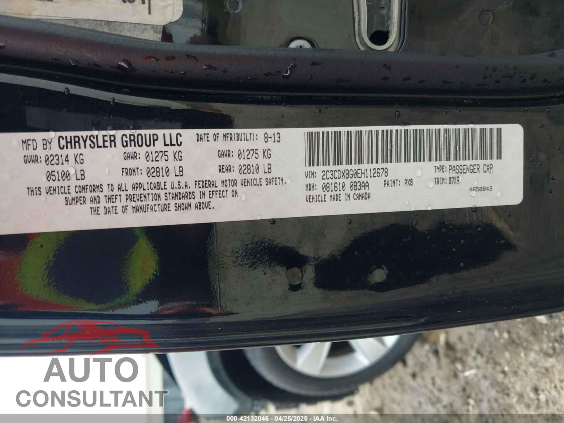 DODGE CHARGER 2014 - 2C3CDXBG0EH112678