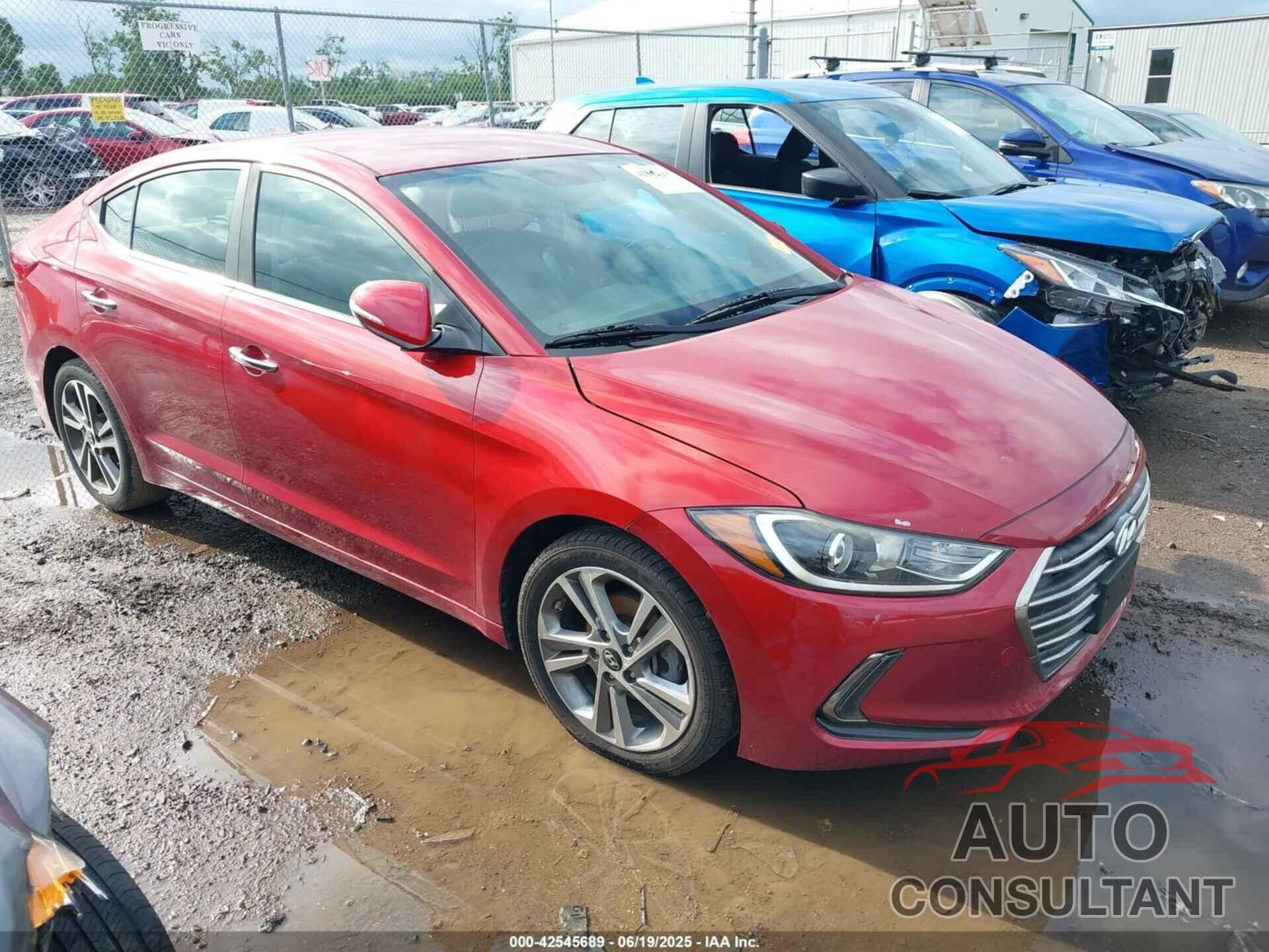 HYUNDAI ELANTRA 2017 - KMHD84LF1HU359603