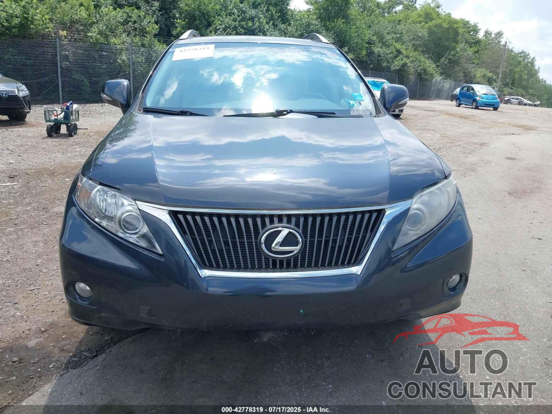 LEXUS RX 350 2010 - 2T2BK1BA5AC030838