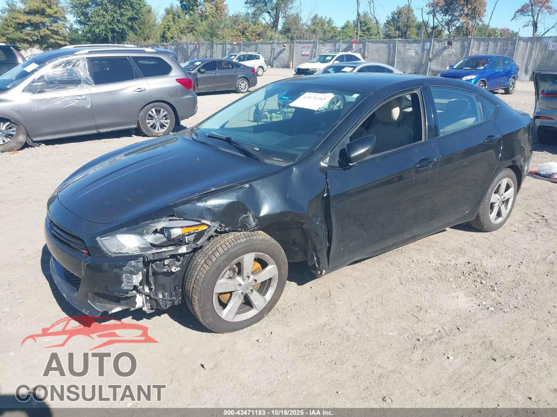 DODGE DART 2015 - 1C3CDFBB0FD221302