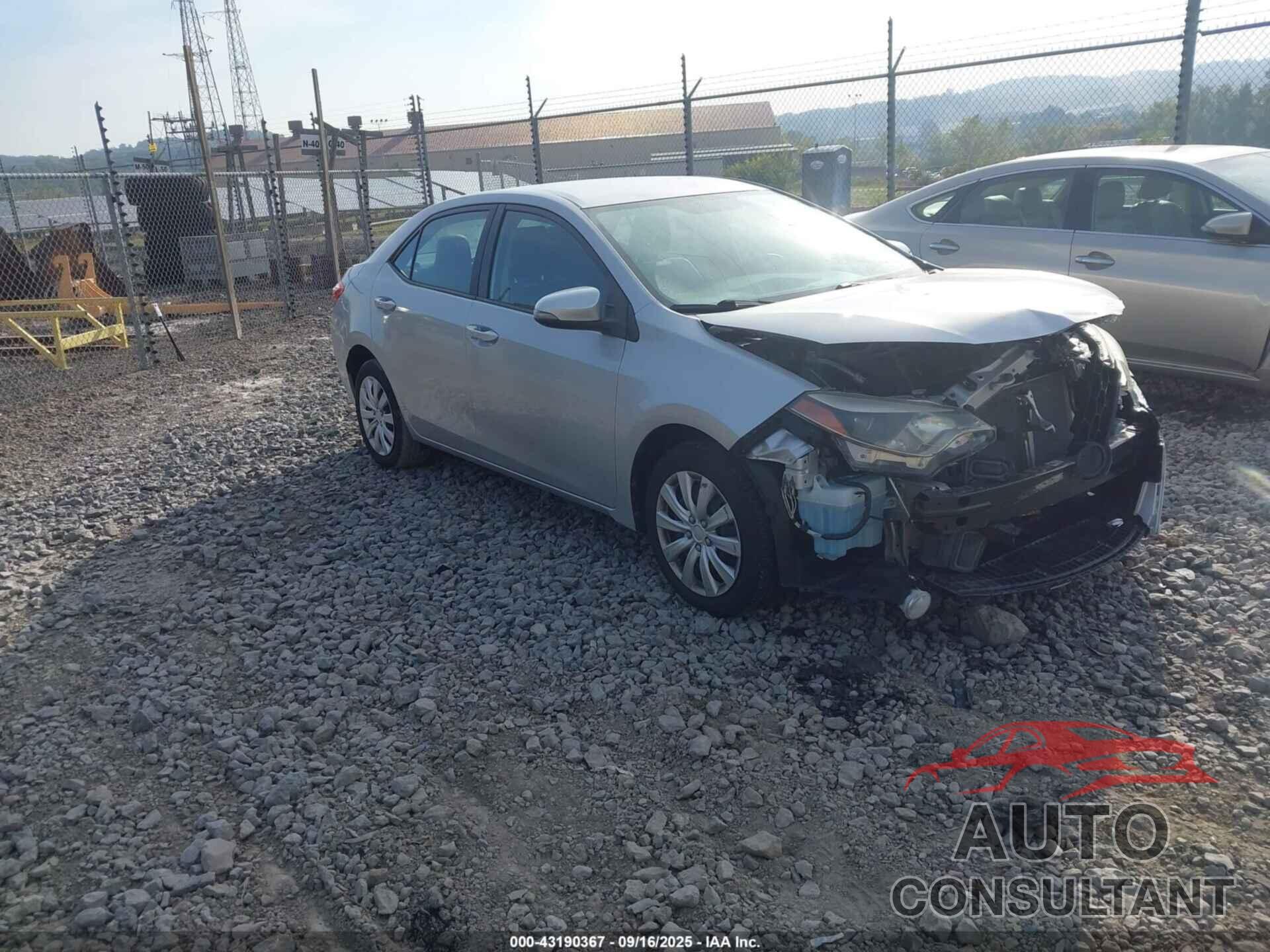 TOYOTA COROLLA 2014 - 5YFBURHE7EP124149