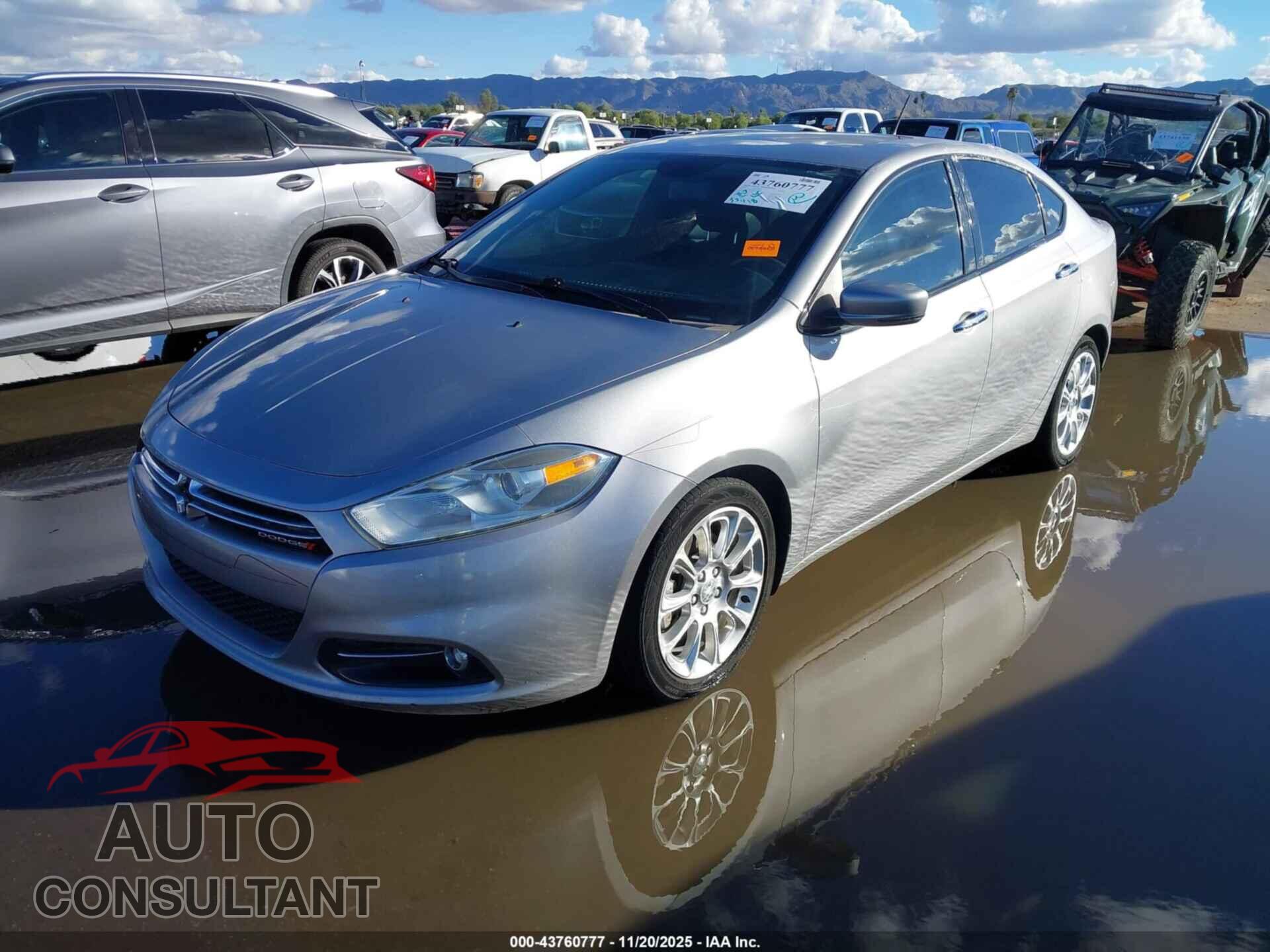 DODGE DART 2015 - 1C3CDFCB0FD166509