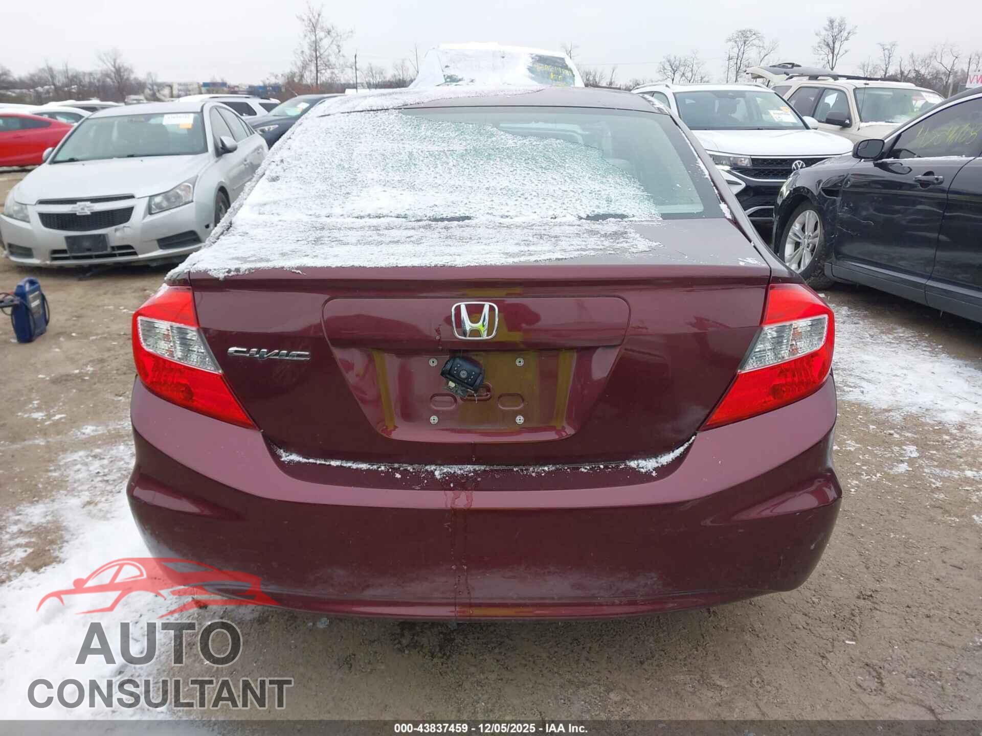 HONDA CIVIC 2012 - 19XFB2F56CE051694