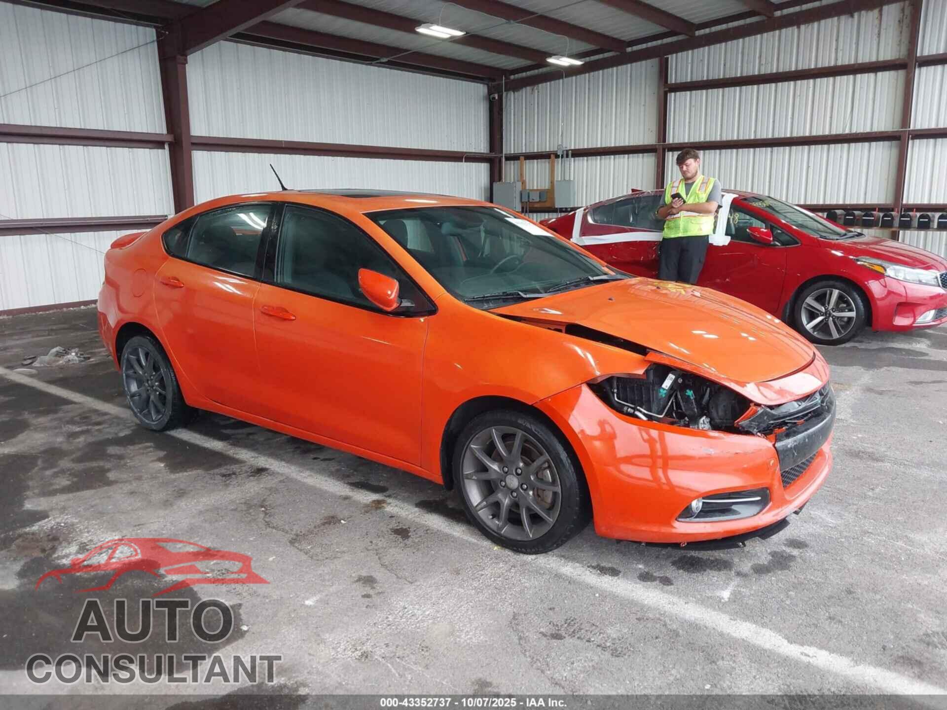 DODGE DART 2015 - 1C3CDFBB3FD300009