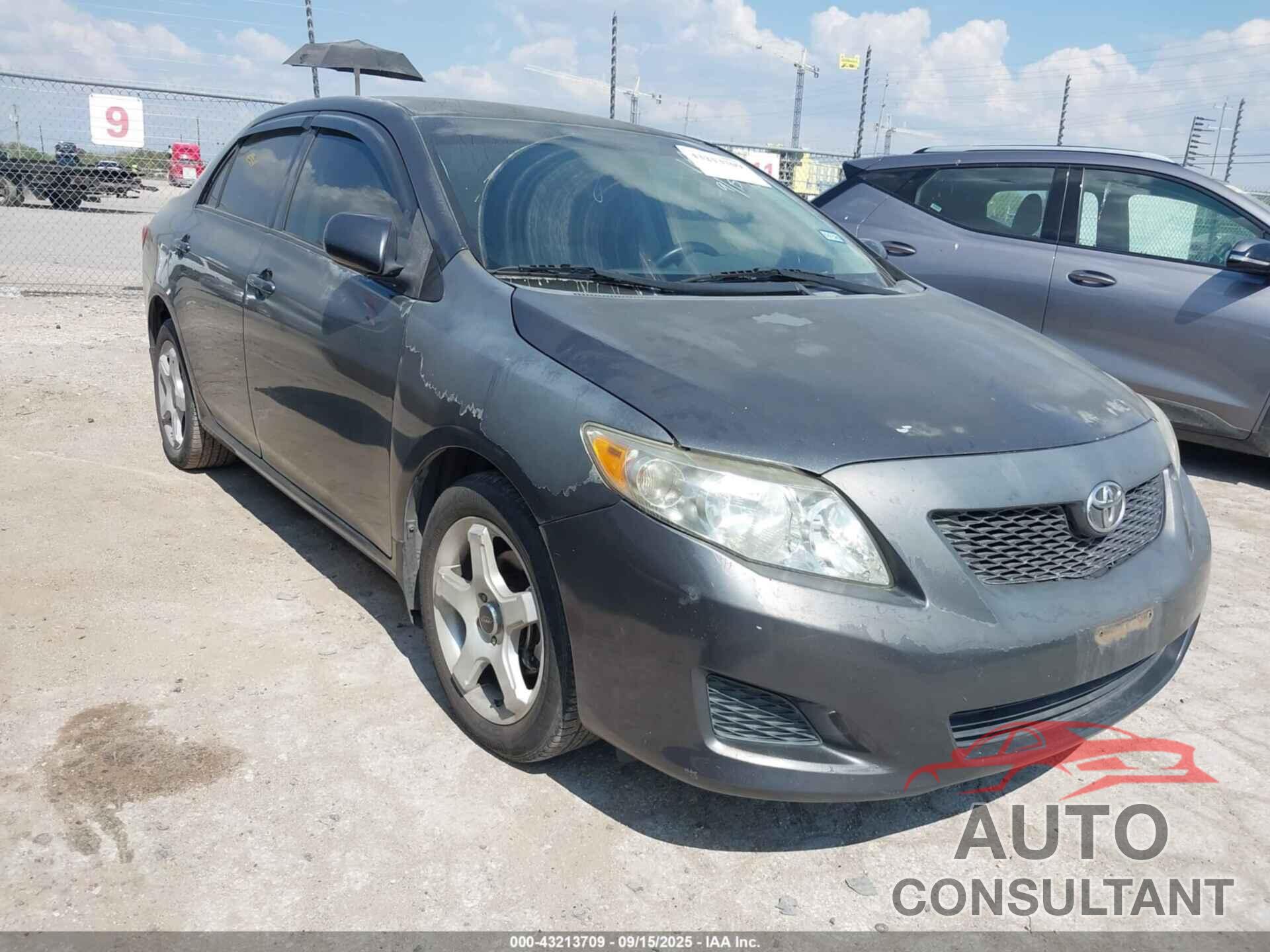 TOYOTA COROLLA 2009 - 2T1BU40E39C119213