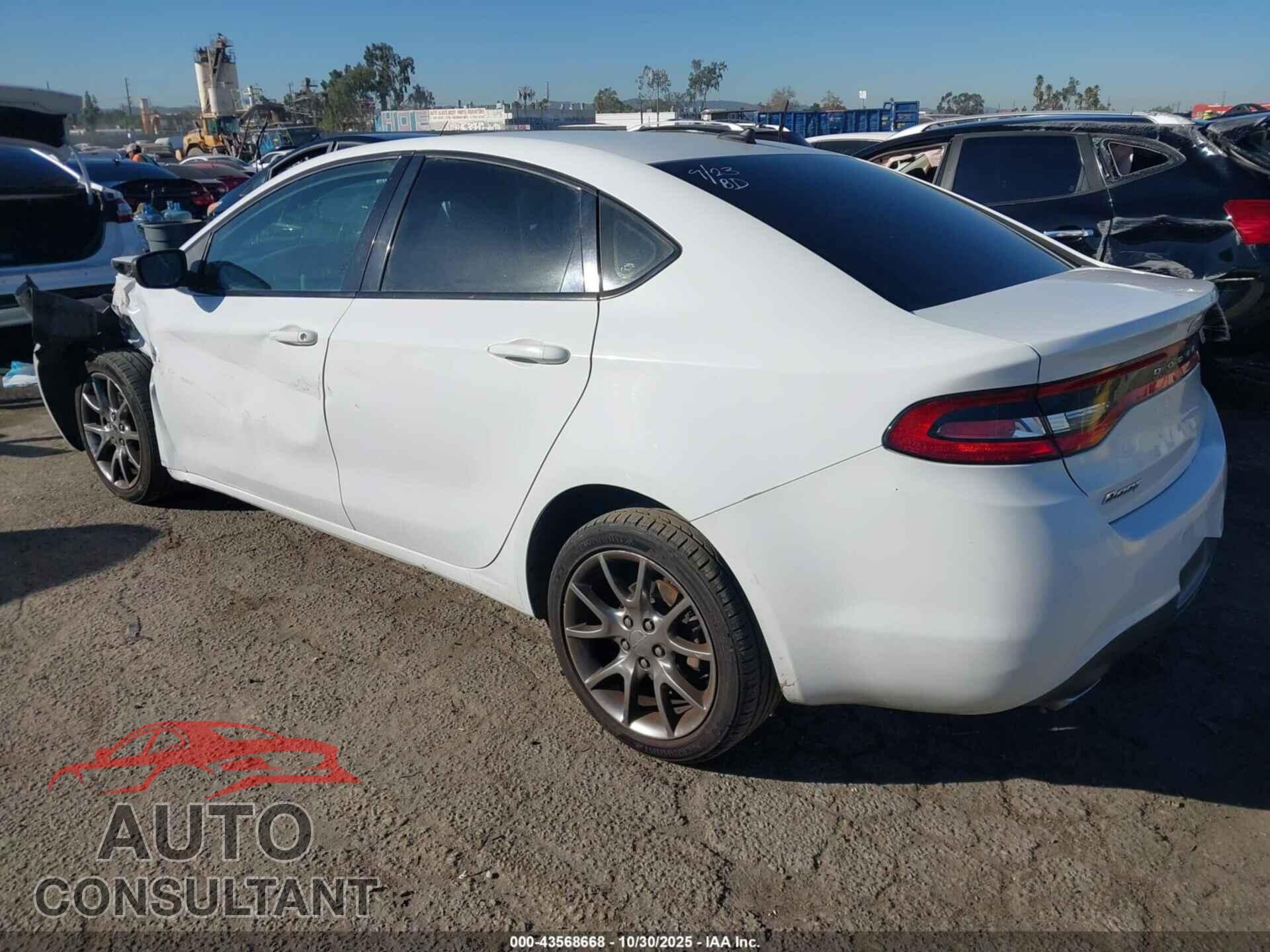 DODGE DART 2015 - 1C3CDFBB9FD144476