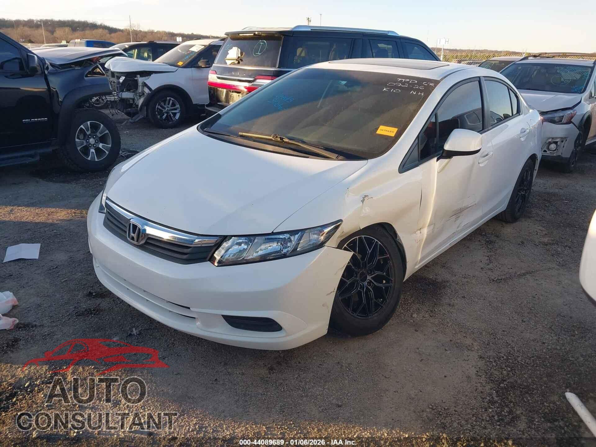 HONDA CIVIC 2012 - 2HGFB2F92CH307953