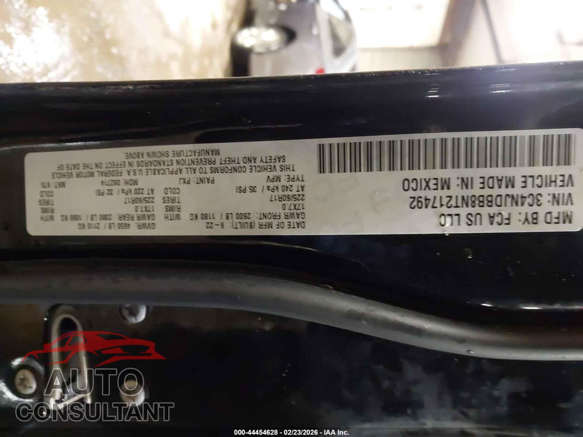 JEEP COMPASS 2022 - 3C4NJDBB8NT217492