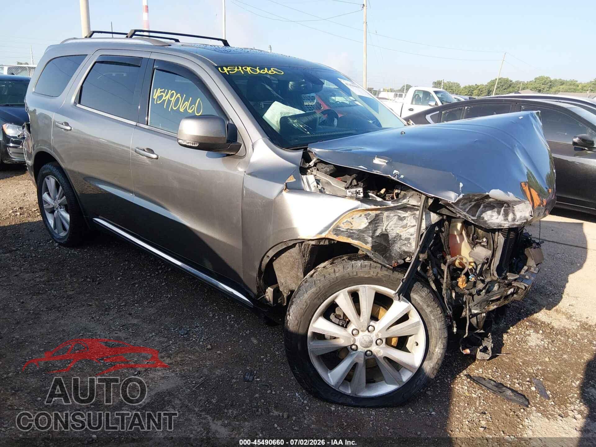 DODGE DURANGO 2012 - 1C4RDJDG7CC309184