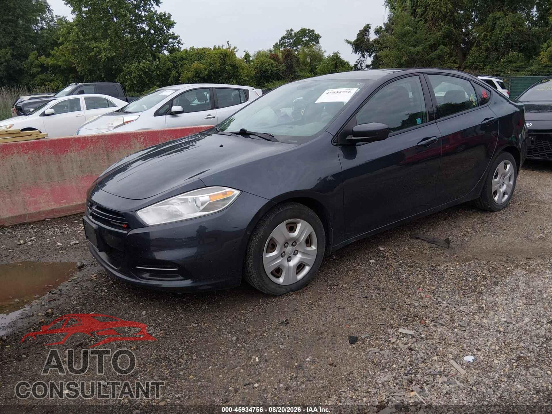 DODGE DART 2014 - 1C3CDFAA5ED747030