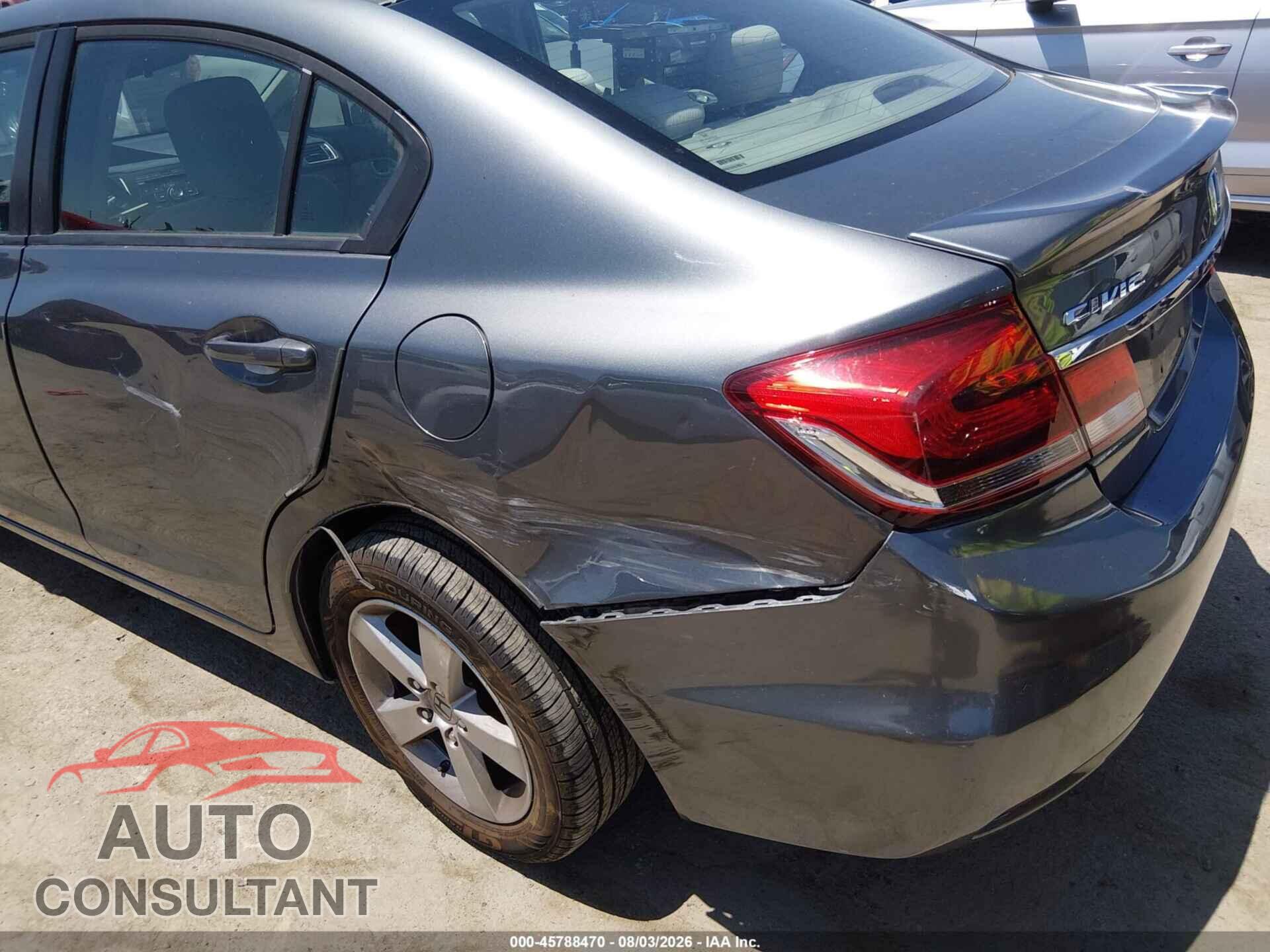 HONDA CIVIC 2013 - 19XFB2F51DE014375