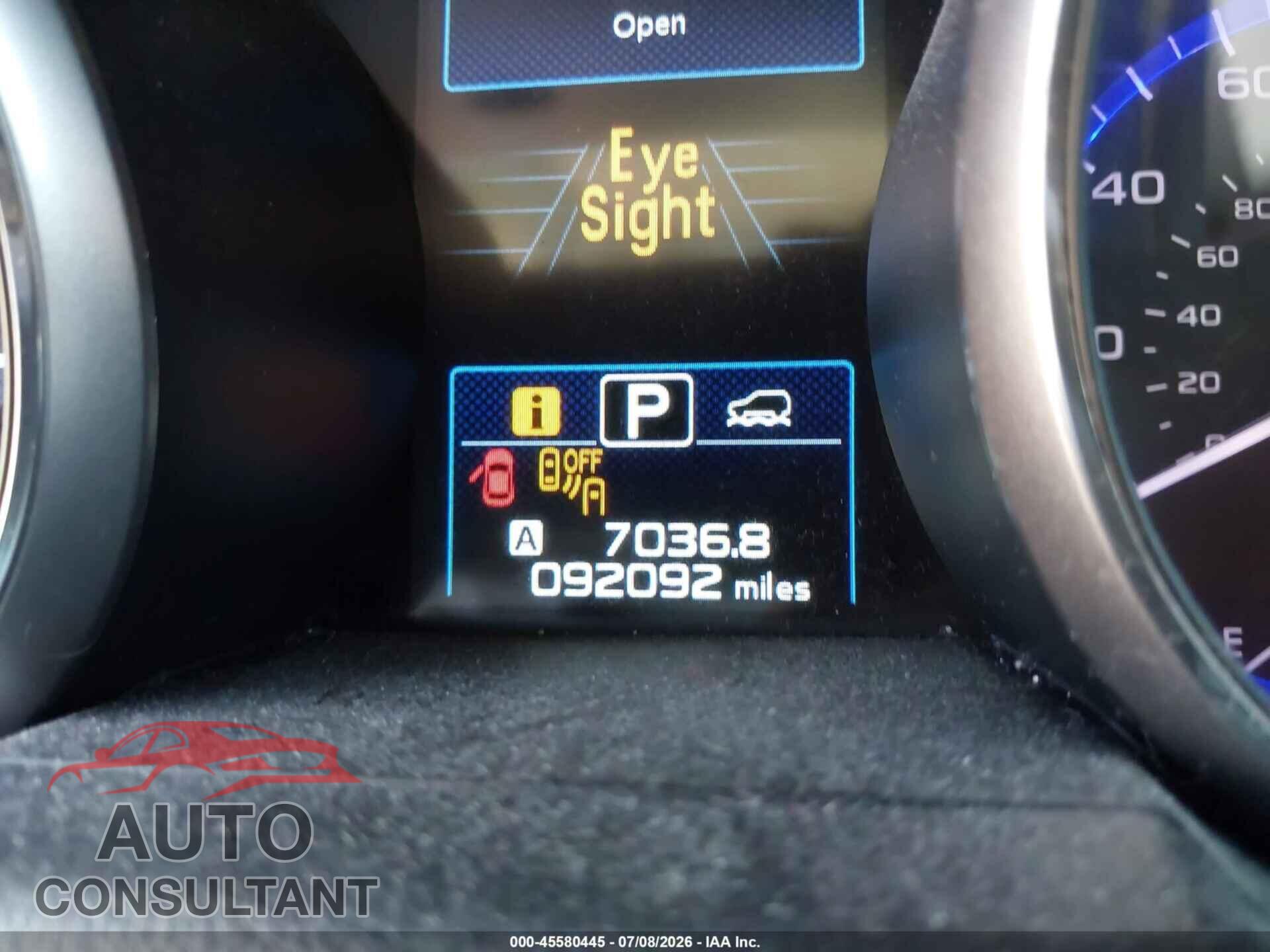 SUBARU OUTBACK 2017 - 4S4BSAFC2H3377896