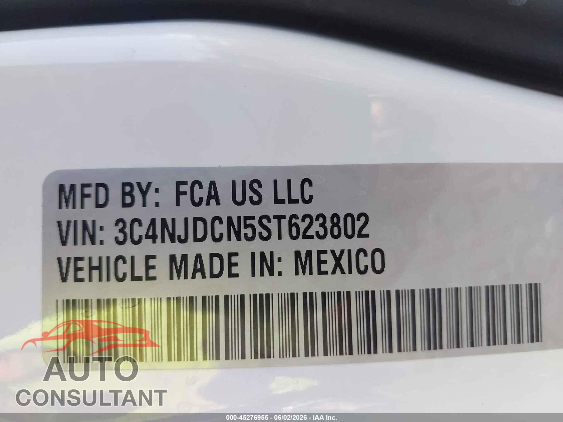 JEEP COMPASS 2025 - 3C4NJDCN5ST623802