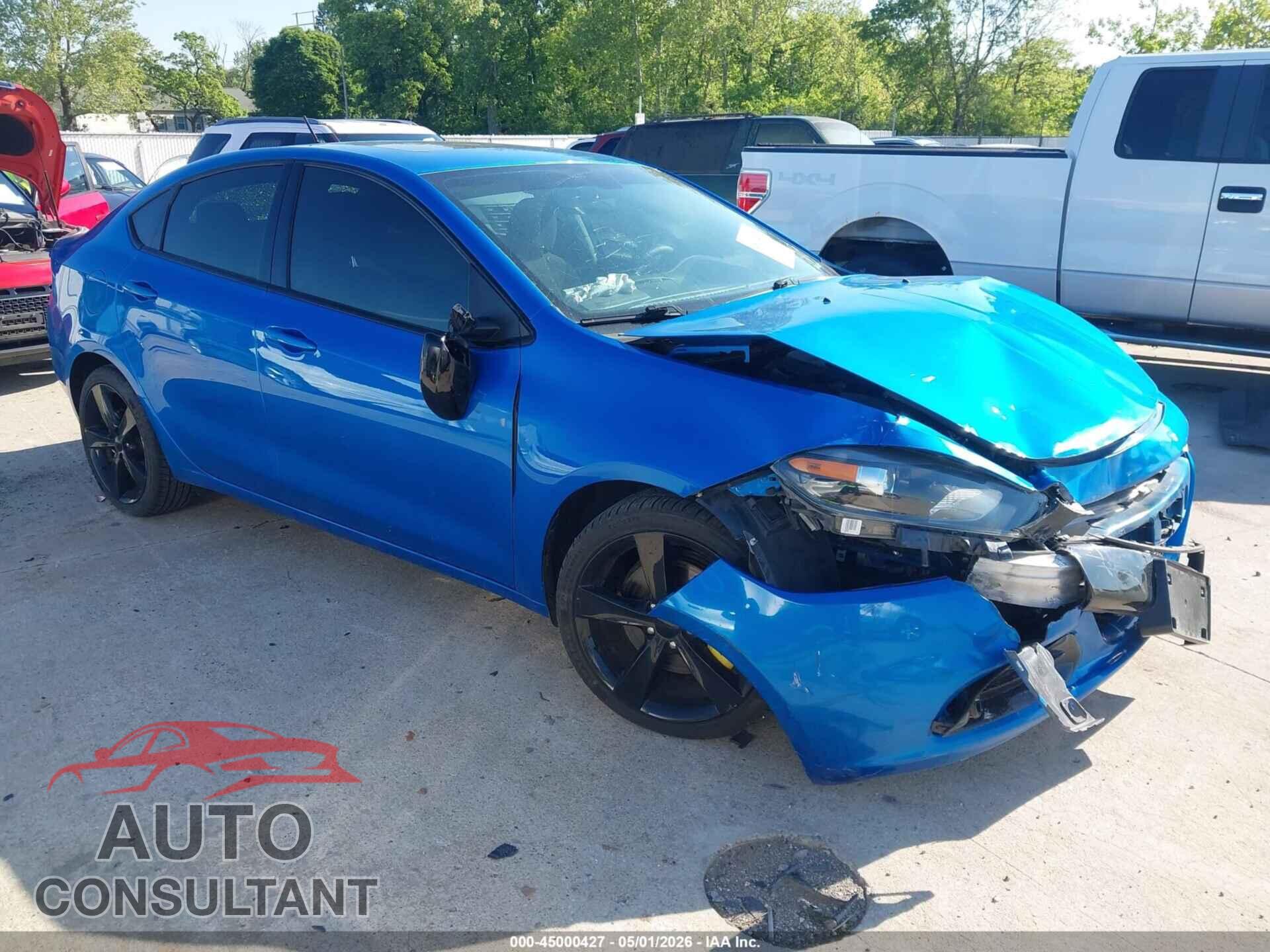 DODGE DART 2015 - 1C3CDFBB7FD266589