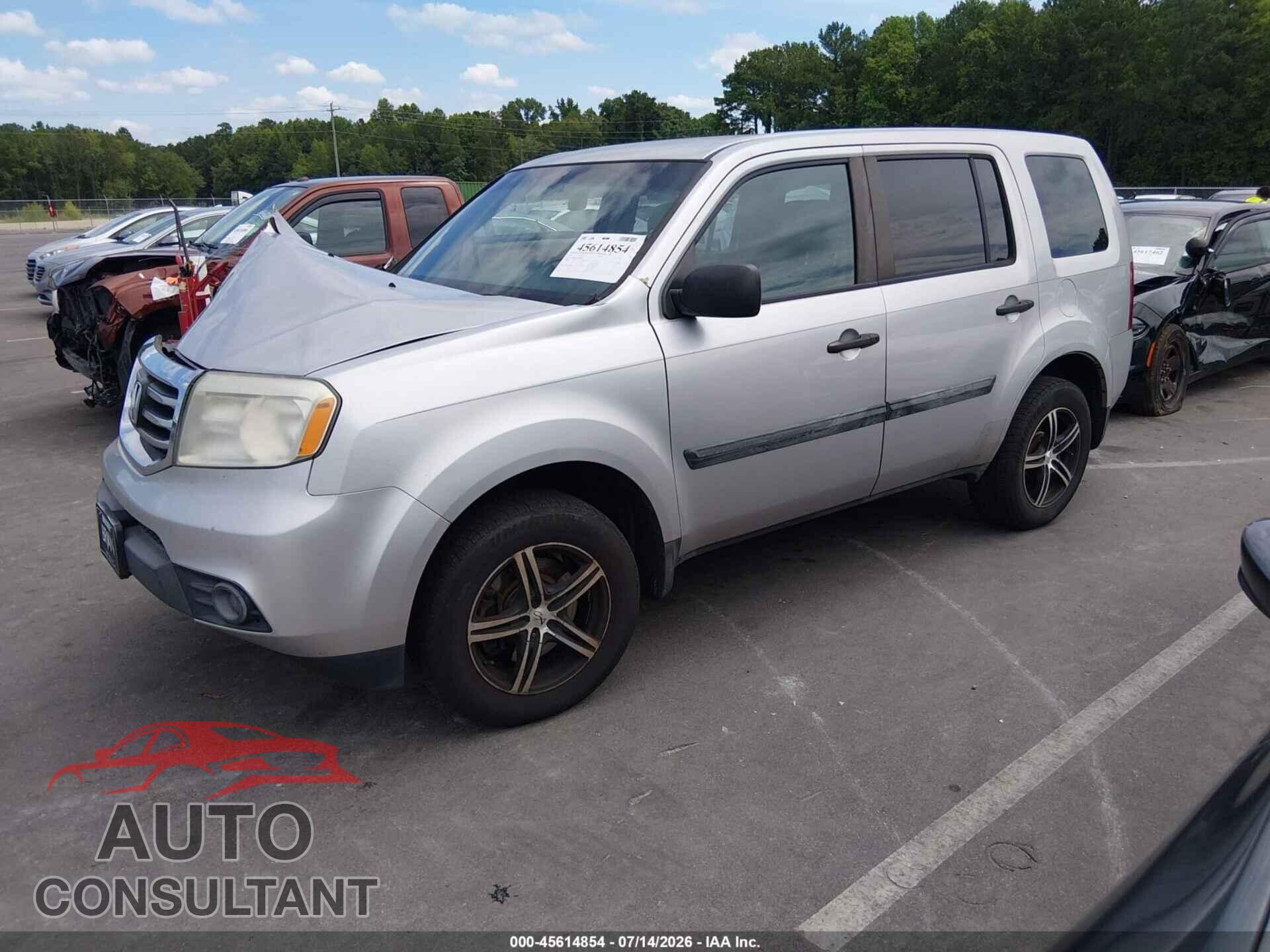 HONDA PILOT 2014 - 5FNYF3H24EB019765
