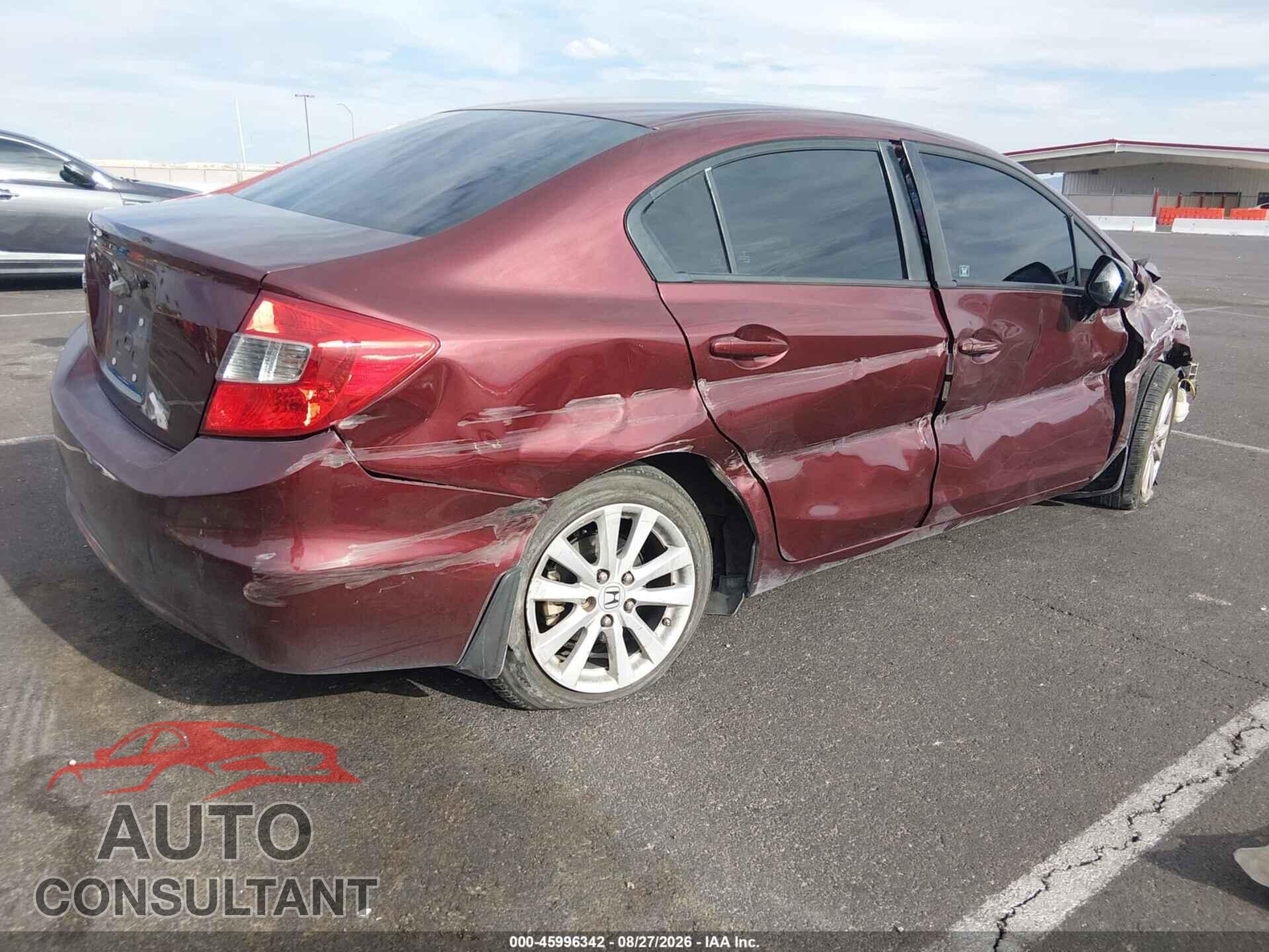 HONDA CIVIC 2012 - 19XFB2F80CE109325