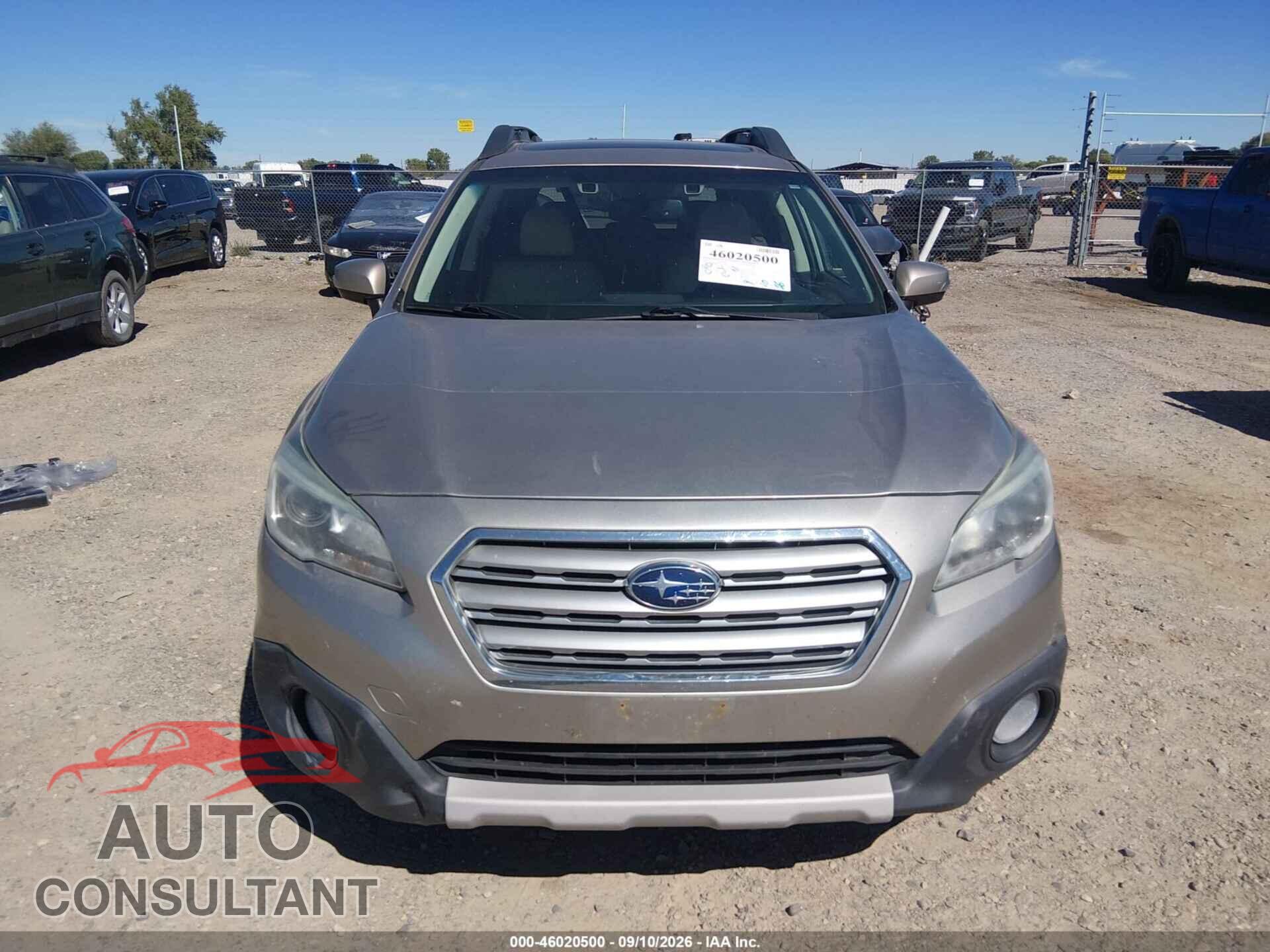 SUBARU OUTBACK 2015 - 4S4BSBNC0F3252092