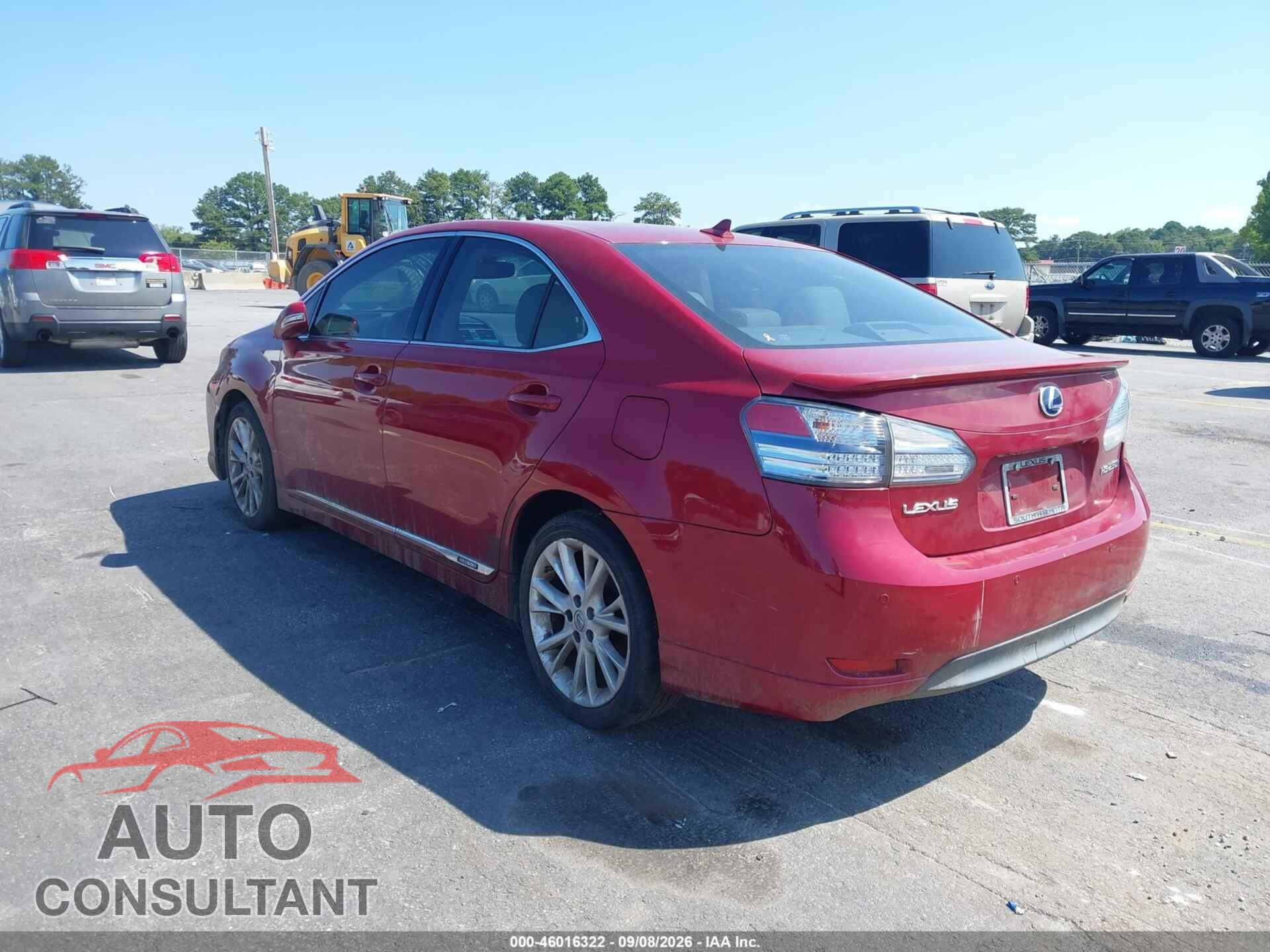LEXUS HS 250H 2010 - JTHBB1BA2A2033438