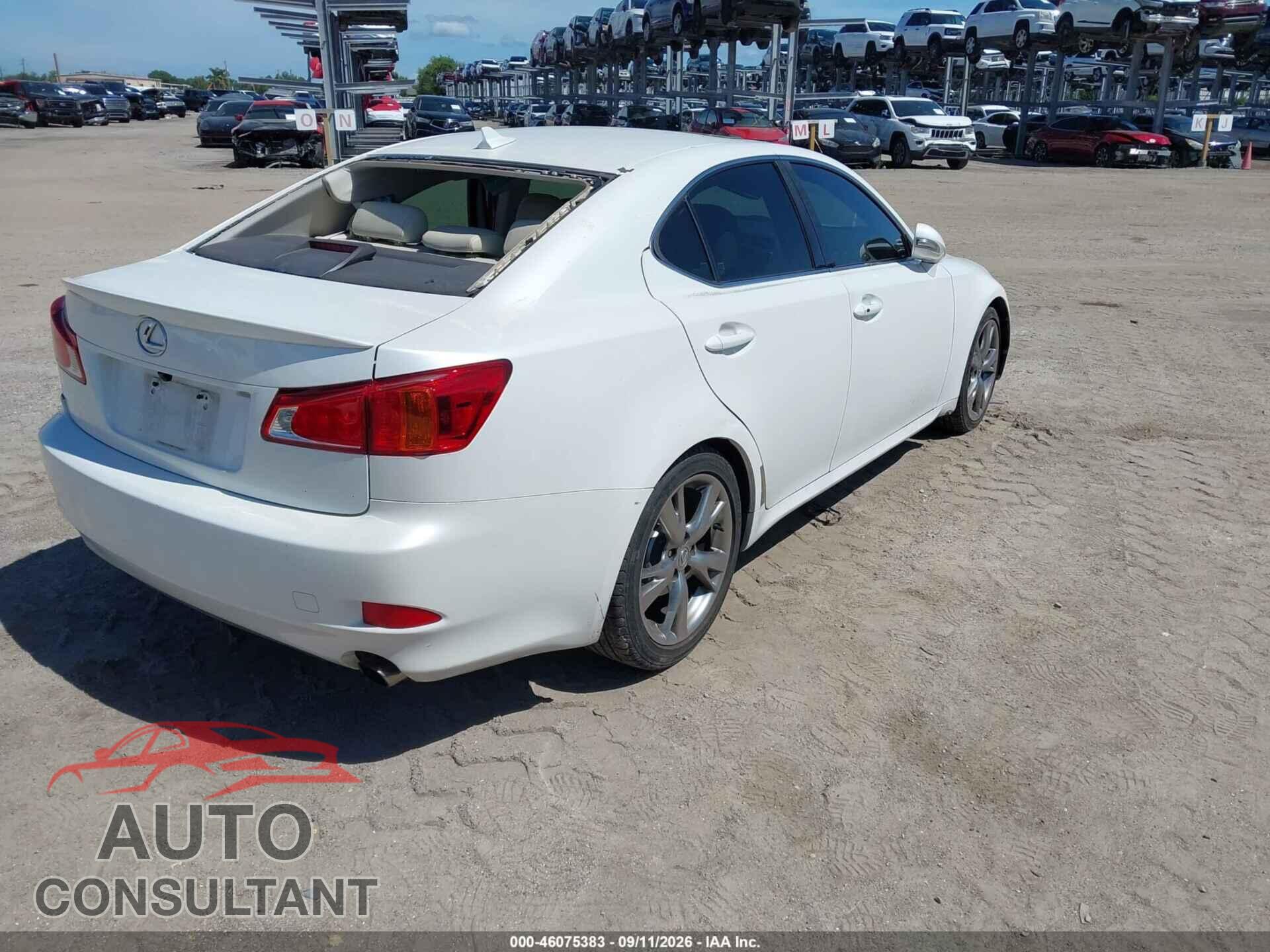 LEXUS IS 250 2010 - JTHBF5C29A2096409