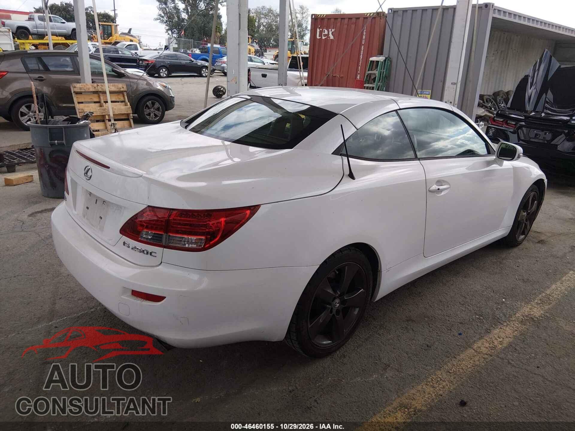 LEXUS IS 250C 2010 - JTHFF2C23A2500904