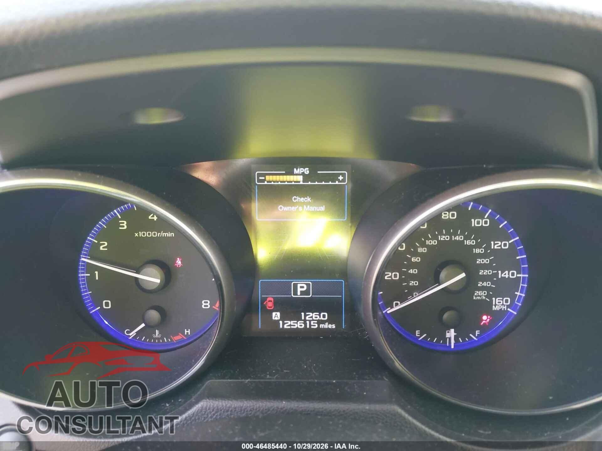 SUBARU OUTBACK 2016 - 4S4BSENC3G3340251