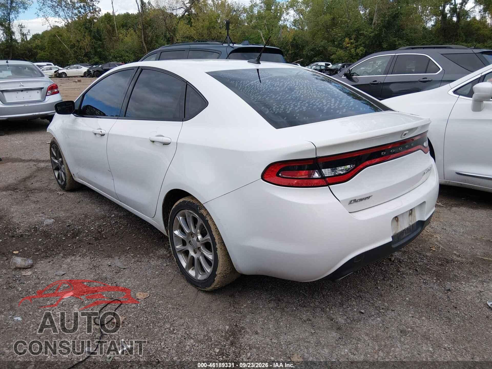 DODGE DART 2015 - 1C3CDFBB0FD213183
