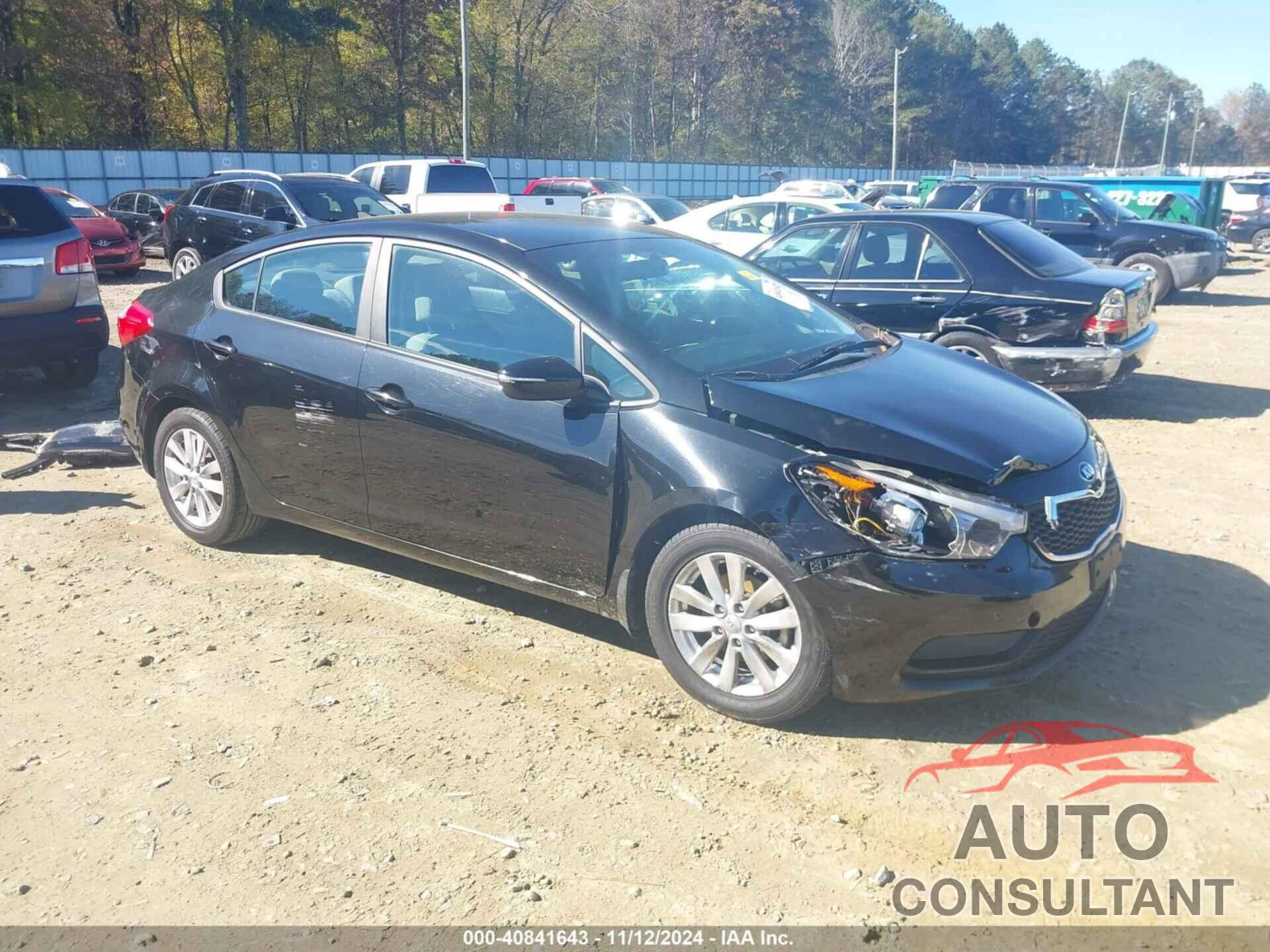 KIA FORTE 2014 - KNAFX4A64E5179487