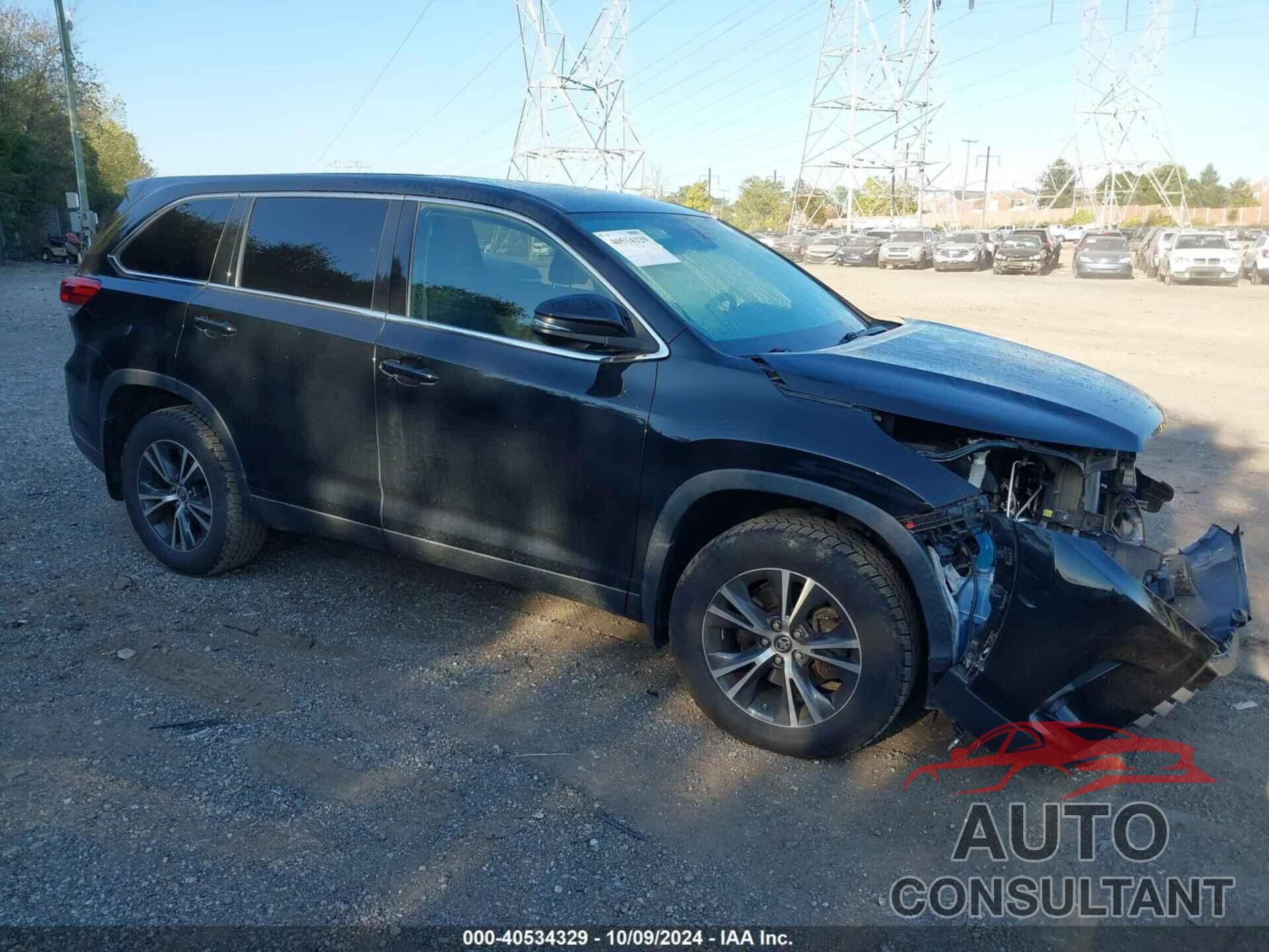 TOYOTA HIGHLANDER 2019 - 5TDBZRFH3KS974880