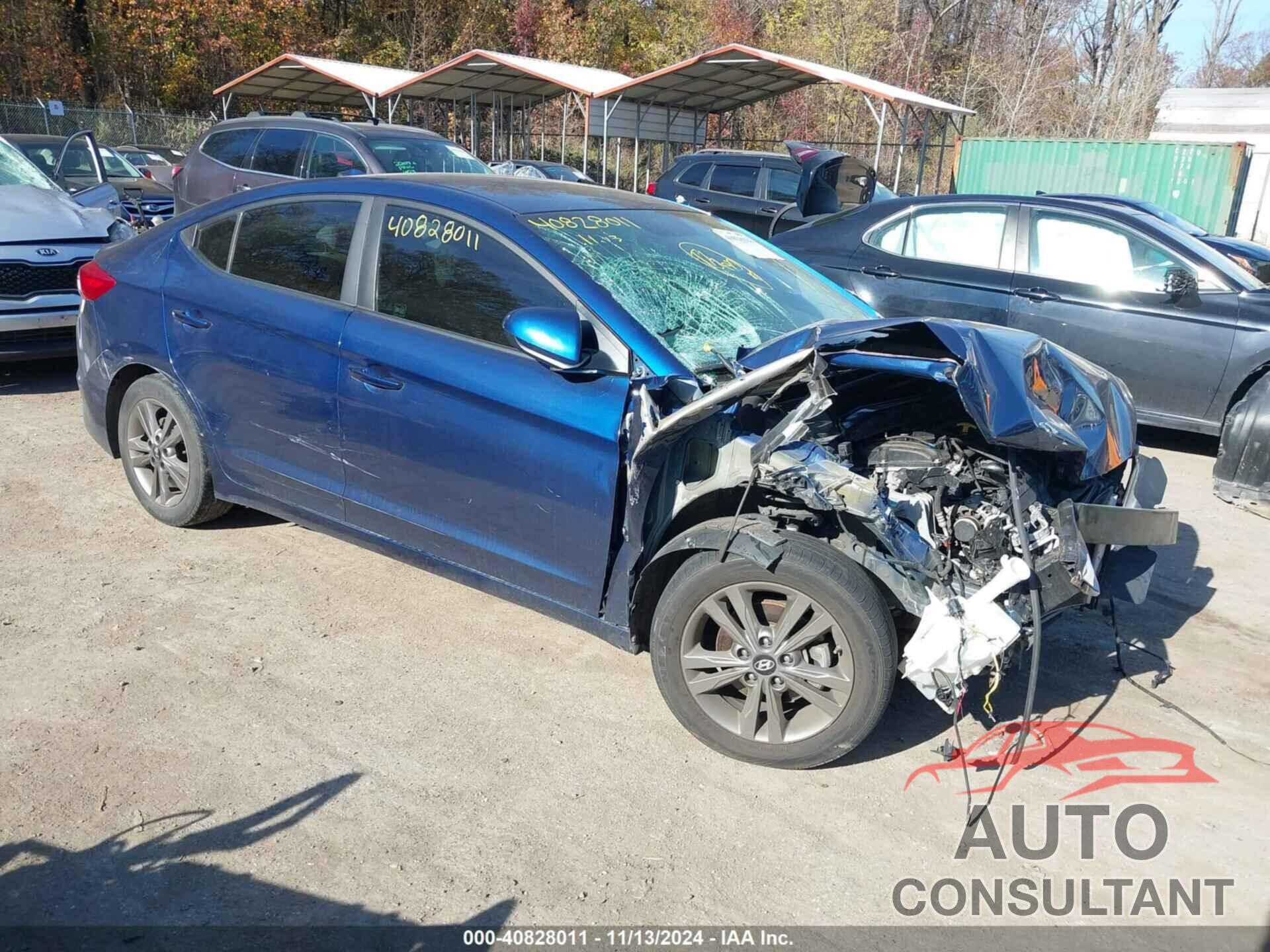 HYUNDAI ELANTRA 2018 - 5NPD84LF4JH263467