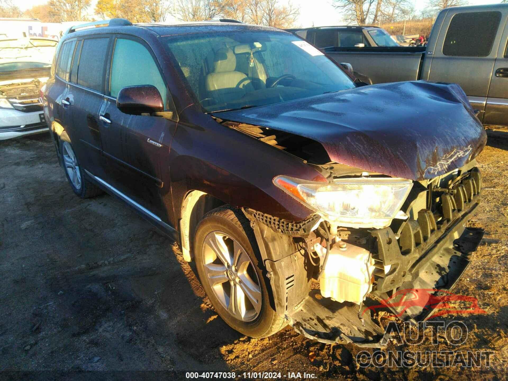 TOYOTA HIGHLANDER 2012 - 5TDDK3EHXCS122636