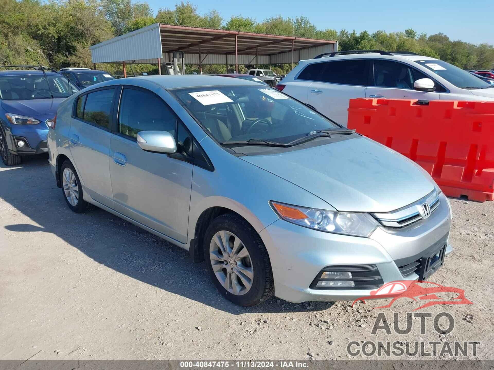 HONDA INSIGHT 2012 - JHMZE2H77CS005502