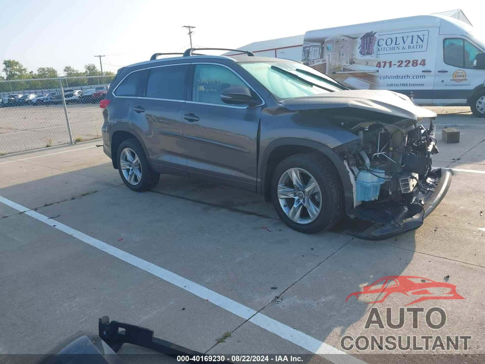 TOYOTA HIGHLANDER 2018 - 5TDDZRFH8JS496897