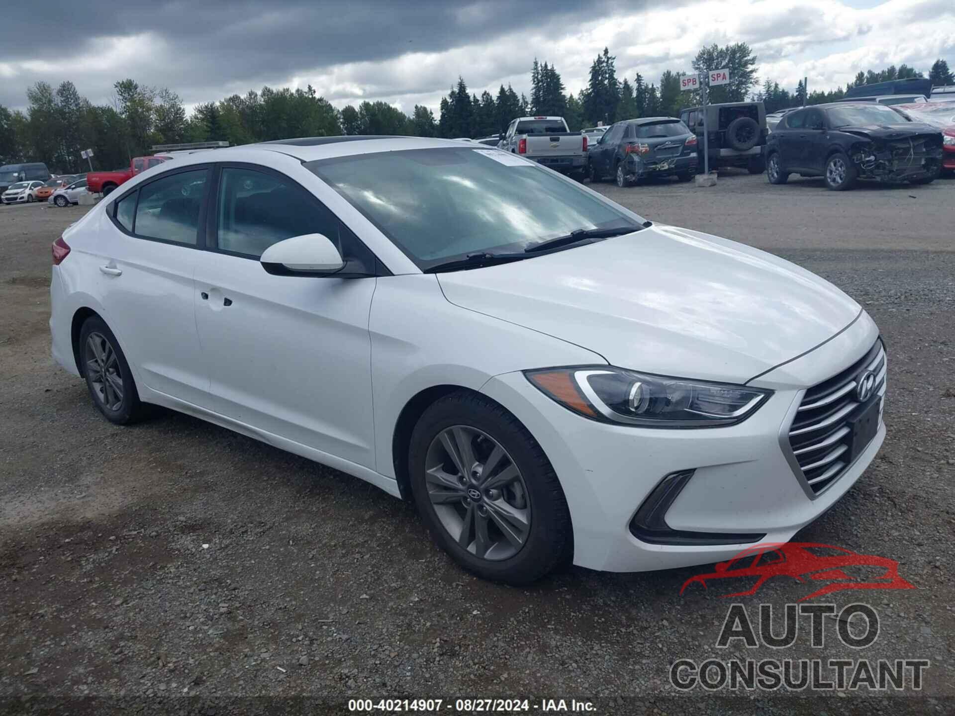 HYUNDAI ELANTRA 2018 - 5NPD84LFXJH315961