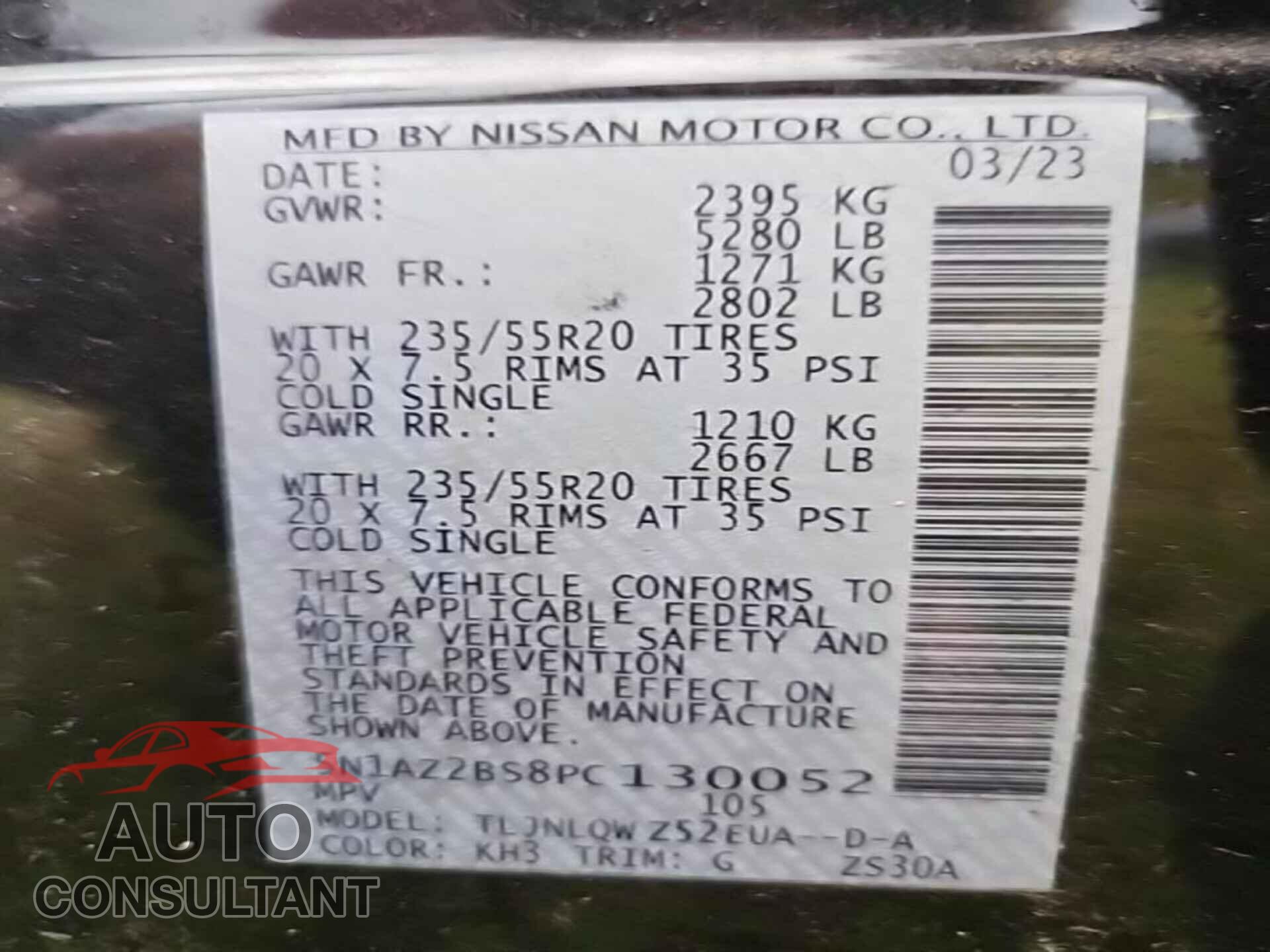 NISSAN MURANO 2023 - 5N1AZ2BS8PC130052