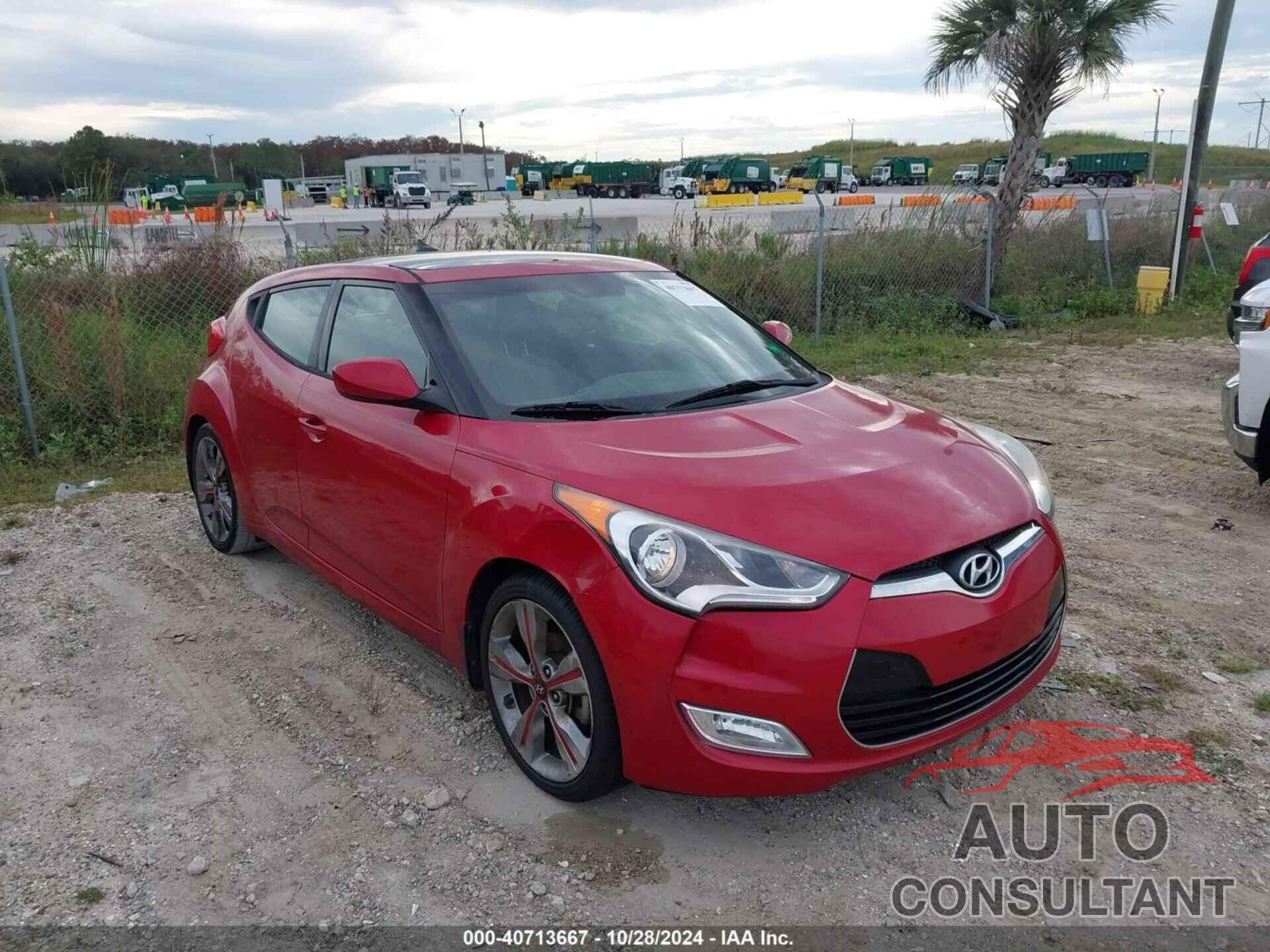 HYUNDAI VELOSTER 2016 - KMHTC6AD2GU252503