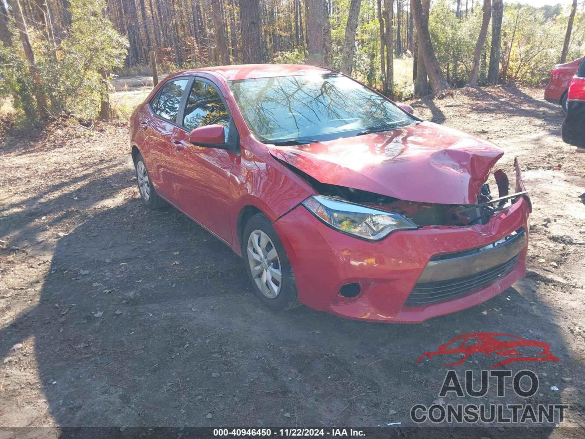 TOYOTA COROLLA 2015 - 2T1BURHE3FC459426